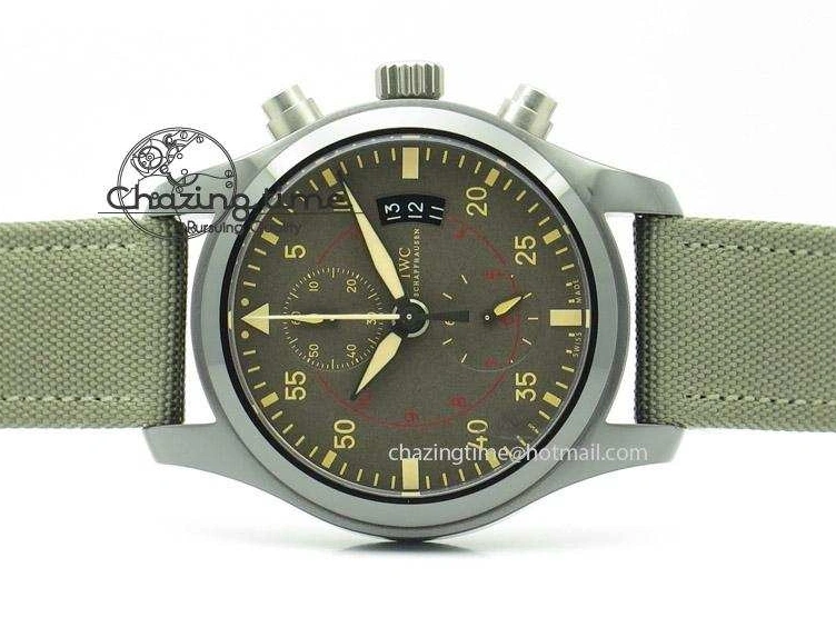MIROTIME 0119 Pilot Top Gun Miramar IWC388002 ZF 1:1 Best Edition Ceramic Case On Nylon Strap A Practical 7345